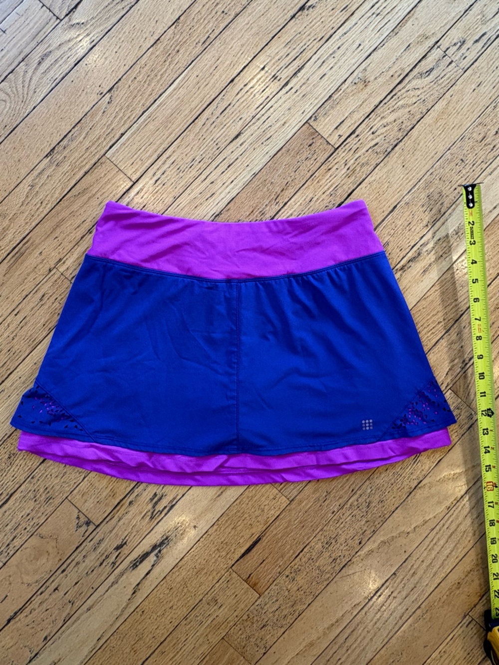 Title Nine Two-Tone Blue and Purple Athletic Skort